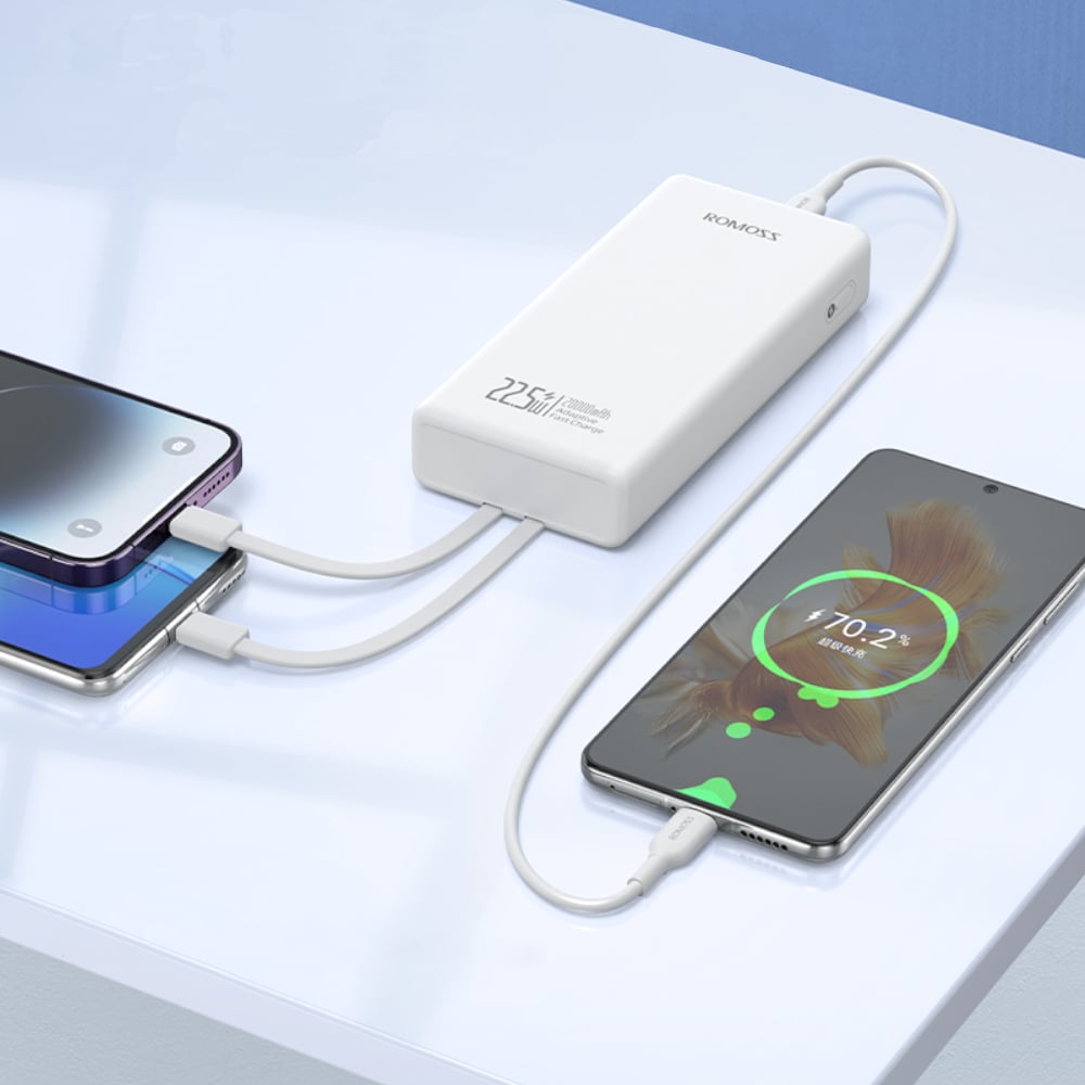 Romoss PRC20 20000mAh 22.5W Fast Charge Power Bank White - Image 4