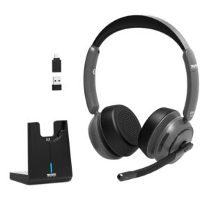 Port Connect ON R 700 Bluetooth Wireless Headset with Noise Cancellation