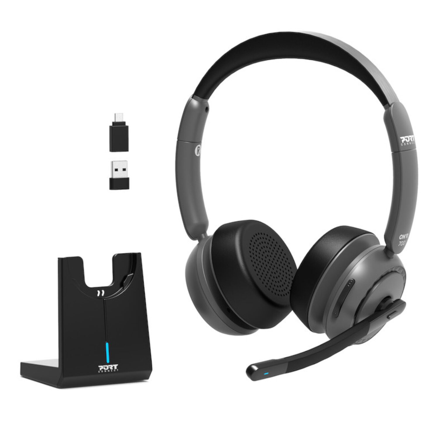 Port Connect ON R 700 Bluetooth Wireless Headset with Noise Cancellation