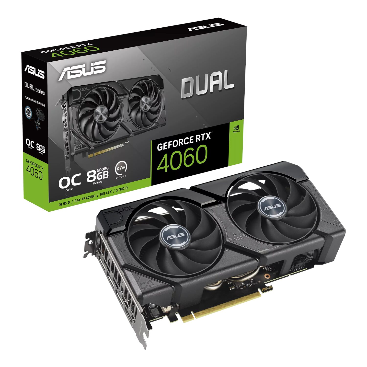 Asus Dual GeForce RTX 4060 EVO OC 8G GDDR6 Graphics Card