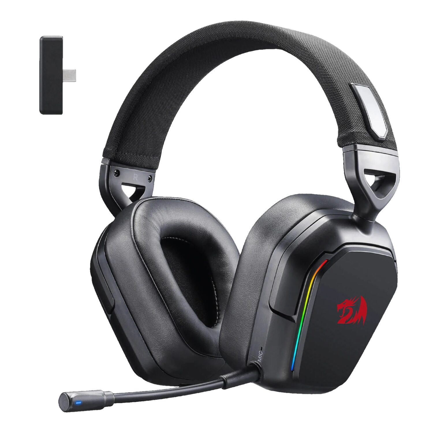 Redragon H868 RGB Wireless Gaming Headset - Black