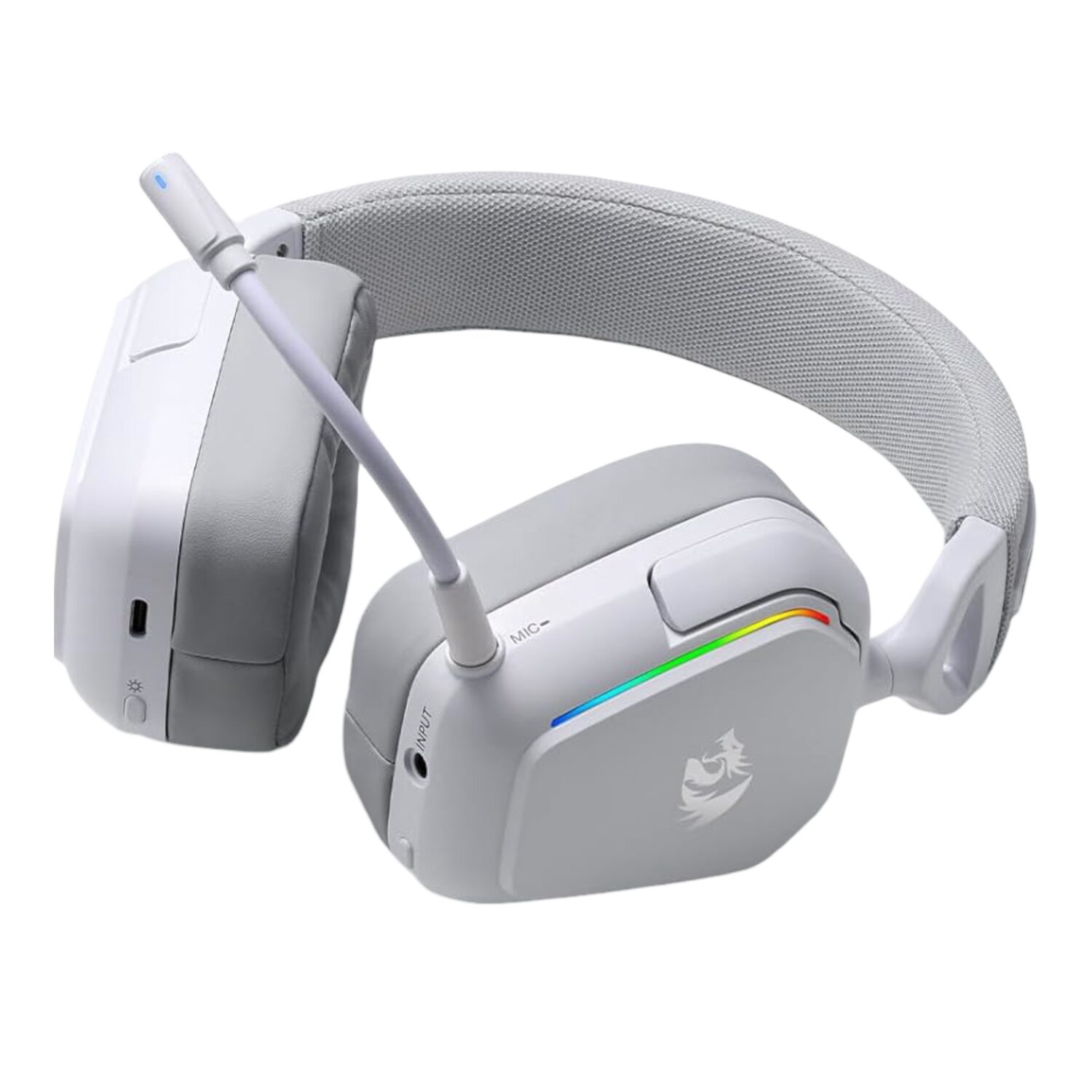 Redragon H868 RGB Wireless Gaming Headset - White - Image 3