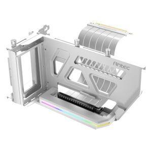Antec SHIFT ARGB Vertical GPU Bracket with PCIe 4.0 Riser Cable   White