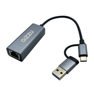 Gizzu High Speed Type-C to Gigabit LAN Adapter Poly