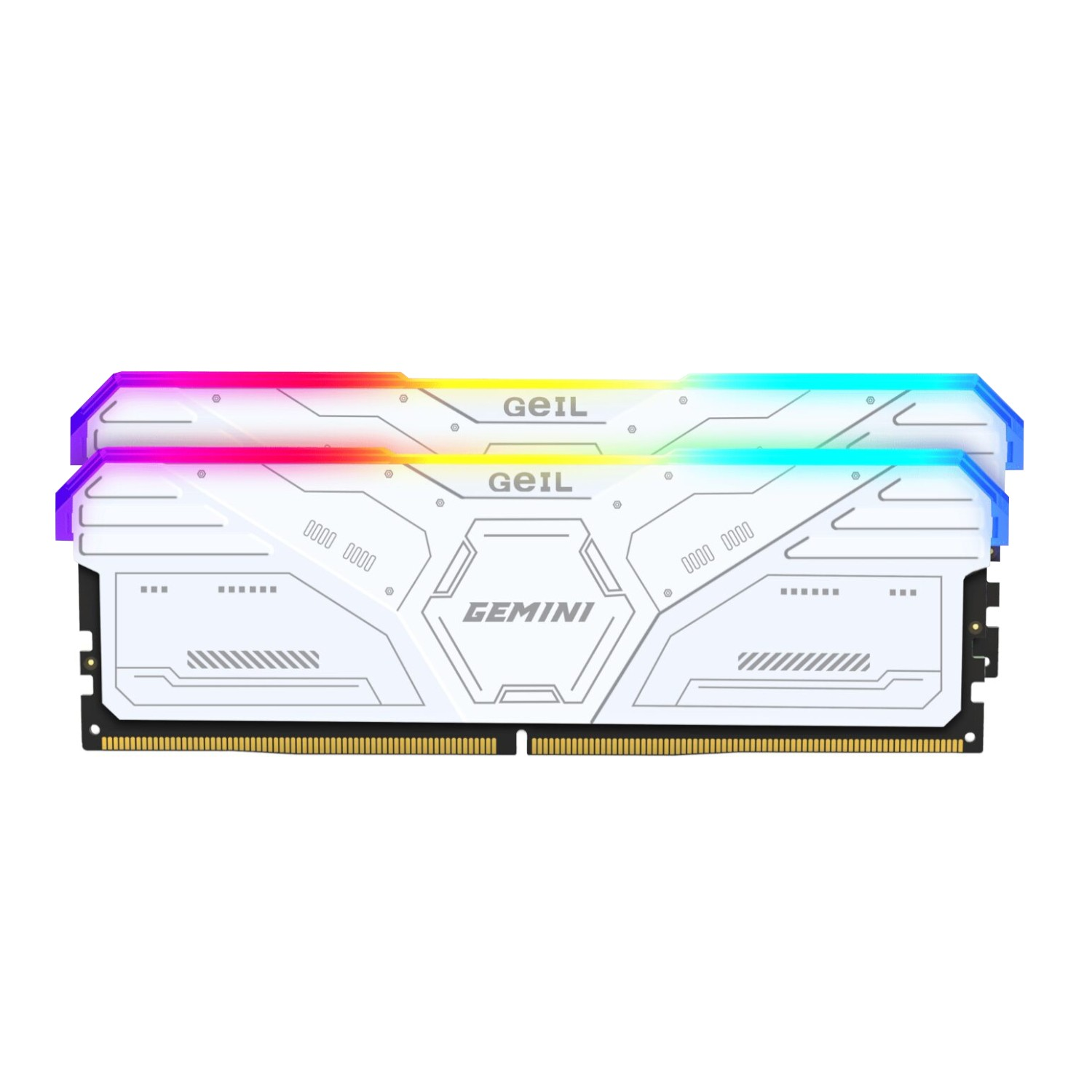 GeIL Gemini RGB 32GB DDR5 6000MHz Desktop Gaming Memory Kit (2 x 16GB) ? White