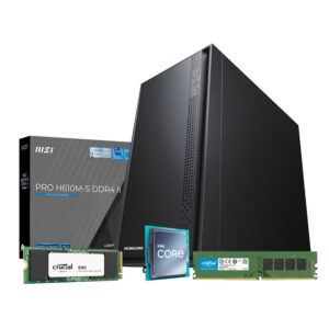 PCBuilder Intel i3-14100 HOME Master Windows 11 Desktop PC